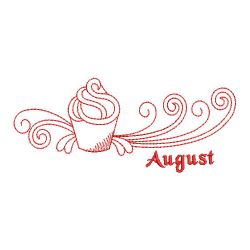 Redwork Month Borders 08(Sm) machine embroidery designs