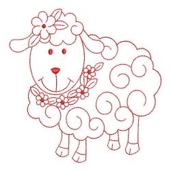 Redwork Cute Sheep 03(Sm) machine embroidery designs