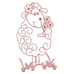 Redwork Cute Sheep 07(Md)