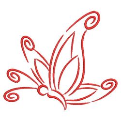 Redwork Simple Butterflies(Md) machine embroidery designs