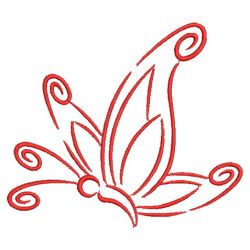 Redwork Simple Butterflies(Lg) machine embroidery designs