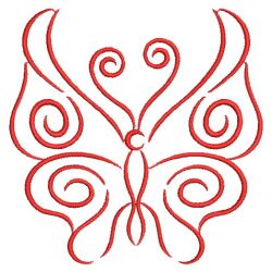 Redwork Simple Butterflies 03(Lg)