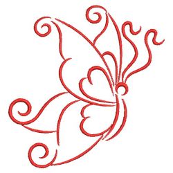 Redwork Simple Butterflies 04(Lg) machine embroidery designs