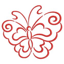 Redwork Simple Butterflies 05(Md) machine embroidery designs