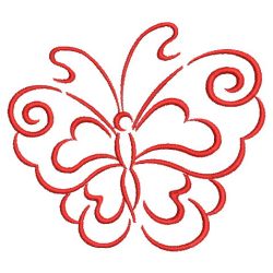 Redwork Simple Butterflies 05(Lg) machine embroidery designs