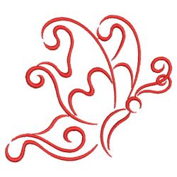 Redwork Simple Butterflies 07(Lg) machine embroidery designs