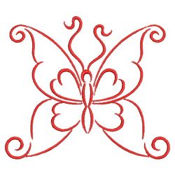 Redwork Simple Butterflies 08(Md) machine embroidery designs