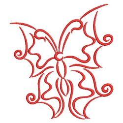 Redwork Simple Butterflies 10(Lg)