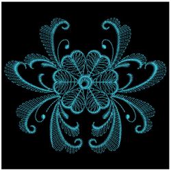 Heirloom Coil Flowers 10(Lg) machine embroidery designs