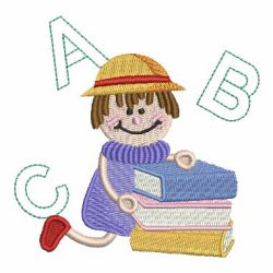 School Boy and Girl 07 machine embroidery designs