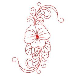 Redwork Assorted Flowers 03(Lg)