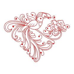 Redwork Rosemaling Hummingbirds 04(Md)