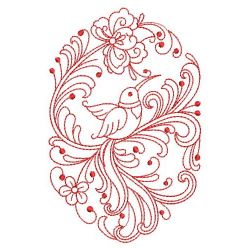 Redwork Rosemaling Hummingbirds 09(Md)