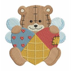 Patchwork Angel Bears 02 machine embroidery designs