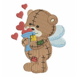 Patchwork Angel Bears 06 machine embroidery designs