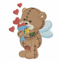 Patchwork Angel Bears 06 machine embroidery designs