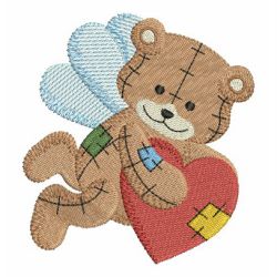 Patchwork Angel Bears 07 machine embroidery designs