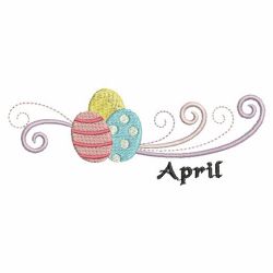 Months of the Year Borders 04(Lg) machine embroidery designs