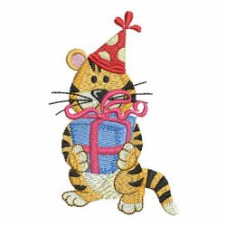 Cute Birthday Tiger 06 machine embroidery designs