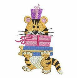 Cute Birthday Tiger 09 machine embroidery designs