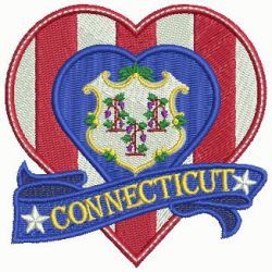 Patriotic US States Heart 1 07 machine embroidery designs