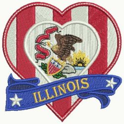 Patriotic US States Heart 2 03 machine embroidery designs
