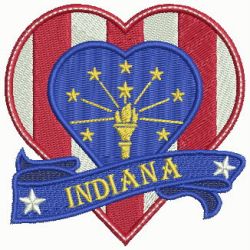 Patriotic US States Heart 2 04 machine embroidery designs