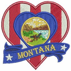 Patriotic US States Heart 3 06 machine embroidery designs
