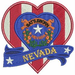Patriotic US States Heart 3 08 machine embroidery designs