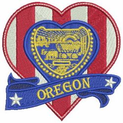 Patriotic US States Heart 4 07 machine embroidery designs