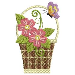 Months of the Year Baskets 05 machine embroidery designs
