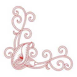 Redwork Calla Lily 2 05(Lg) machine embroidery designs