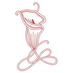 Redwork Calla Lily 2 10(Sm) machine embroidery designs