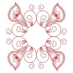 Redwork Calla Lily 2 14(Lg) machine embroidery designs