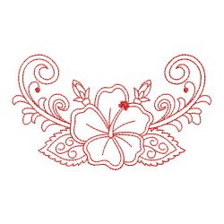 Redwork Heirloom Hibiscus 09(Md)