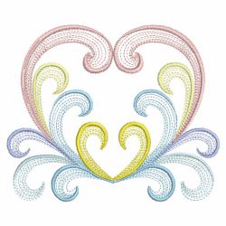Colorful Rippled Hearts 07(Md)