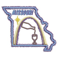 Neon US States 3 05 machine embroidery designs