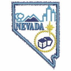 Neon US States 3 08 machine embroidery designs