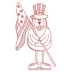 Redwork Patriotic Birds 01(Md) machine embroidery designs