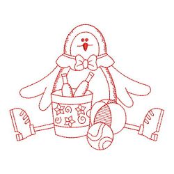 Redwork Patriotic Birds 04(Md) machine embroidery designs