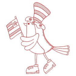 Redwork Patriotic Birds 05(Lg)