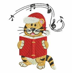 Cute Christmas Tigers 04 machine embroidery designs