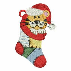 Cute Christmas Tigers 08 machine embroidery designs