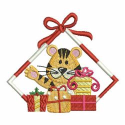 Cute Christmas Tigers 09 machine embroidery designs