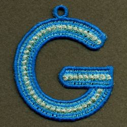 FSL Silver Dots Alphabet 07 machine embroidery designs