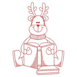 Redwork School Reindeer 07(Md)