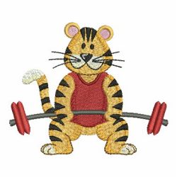 Cute Sports Tigers 03 machine embroidery designs