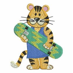 Cute Sports Tigers 08 machine embroidery designs