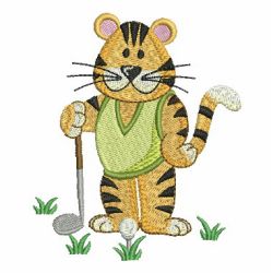 Cute Sports Tigers 09 machine embroidery designs