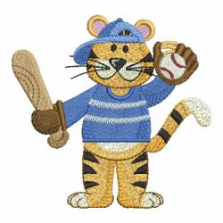 Cute Sports Tigers 10 machine embroidery designs